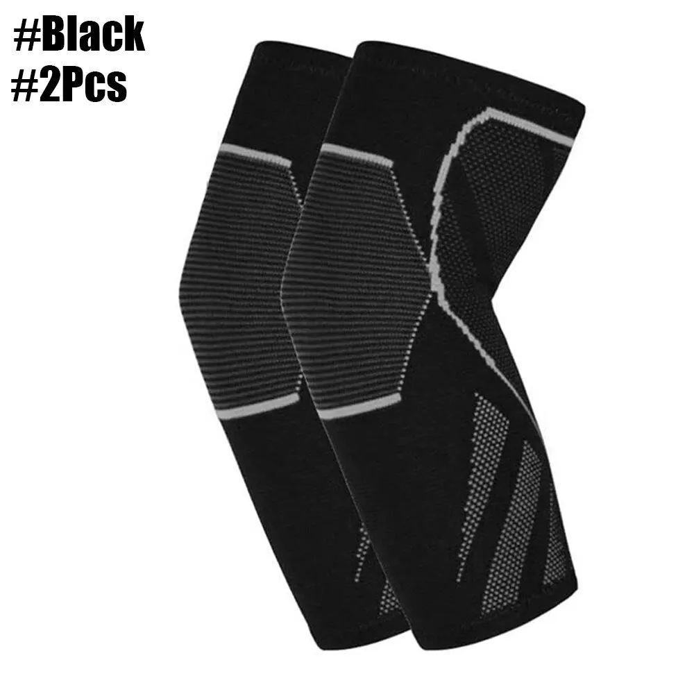 1 Pair Elastic Elbow Protector Brace for Men Women Weightlifting Volleyball
