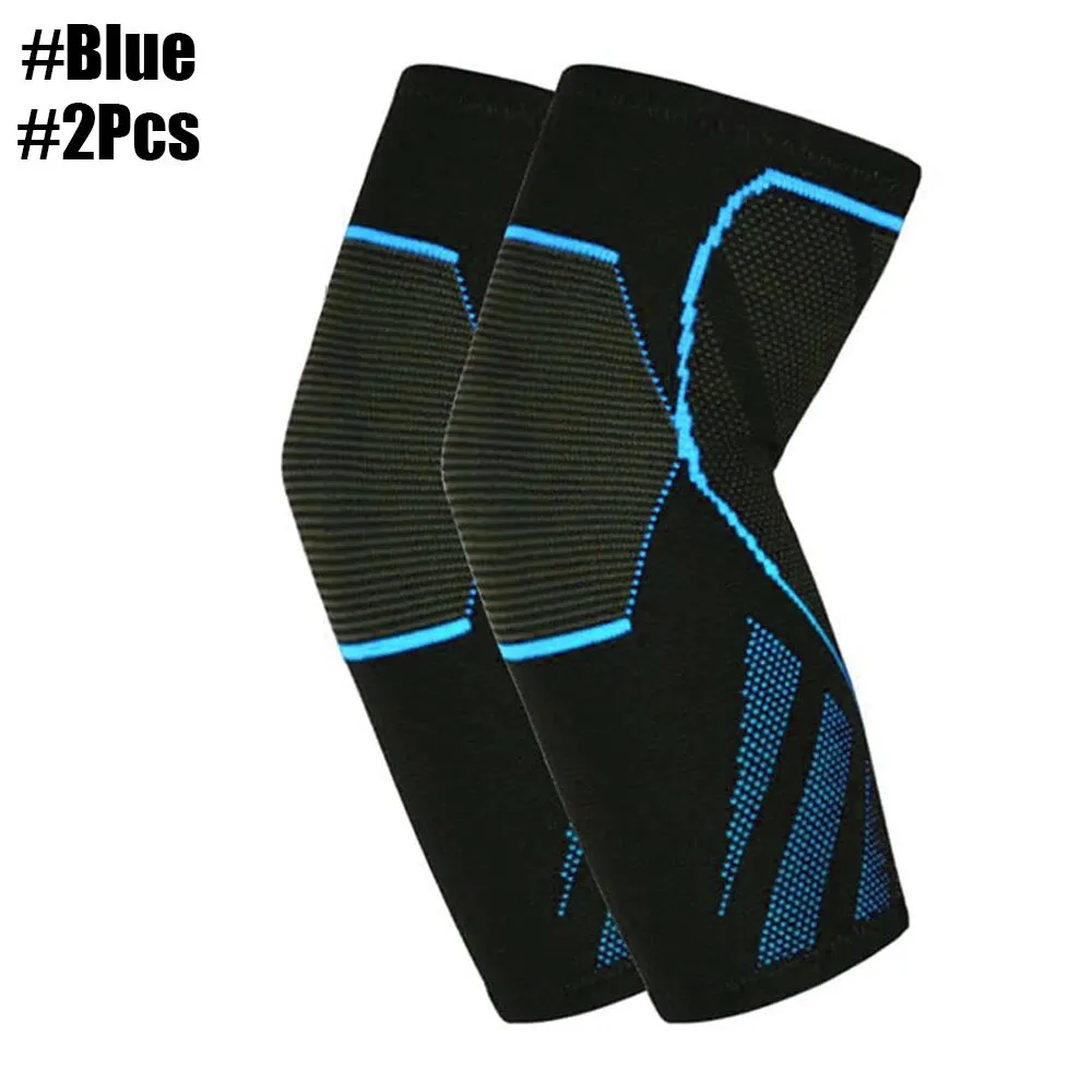 1 Pair Elastic Elbow Protector Brace for Men Women Weightlifting Volleyball
