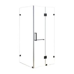 1100 x 1000mm Frameless 10mm Glass Shower Screen | Della Francesca Design