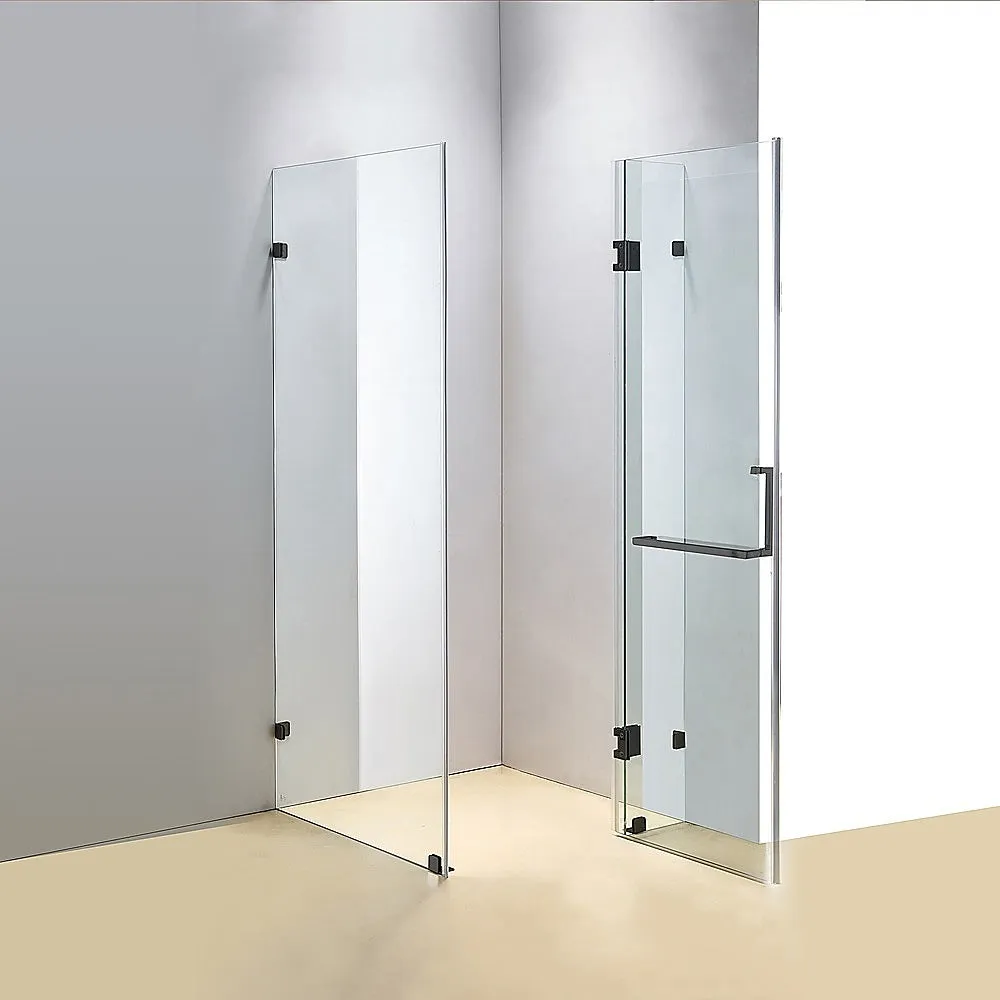 1100 x 1000mm Frameless 10mm Glass Shower Screen | Della Francesca Design