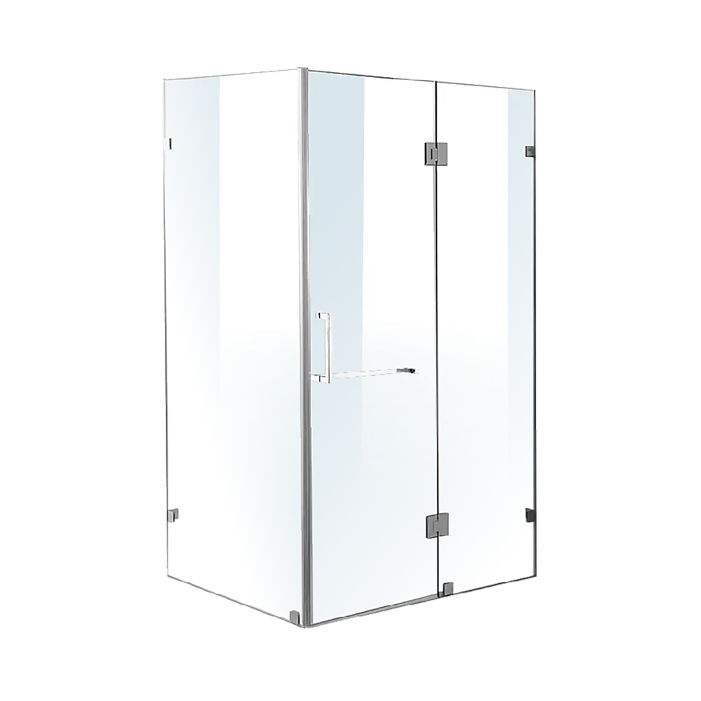 1200 x 1000mm Frameless 10mm Glass Shower Screen | Della Francesca Design