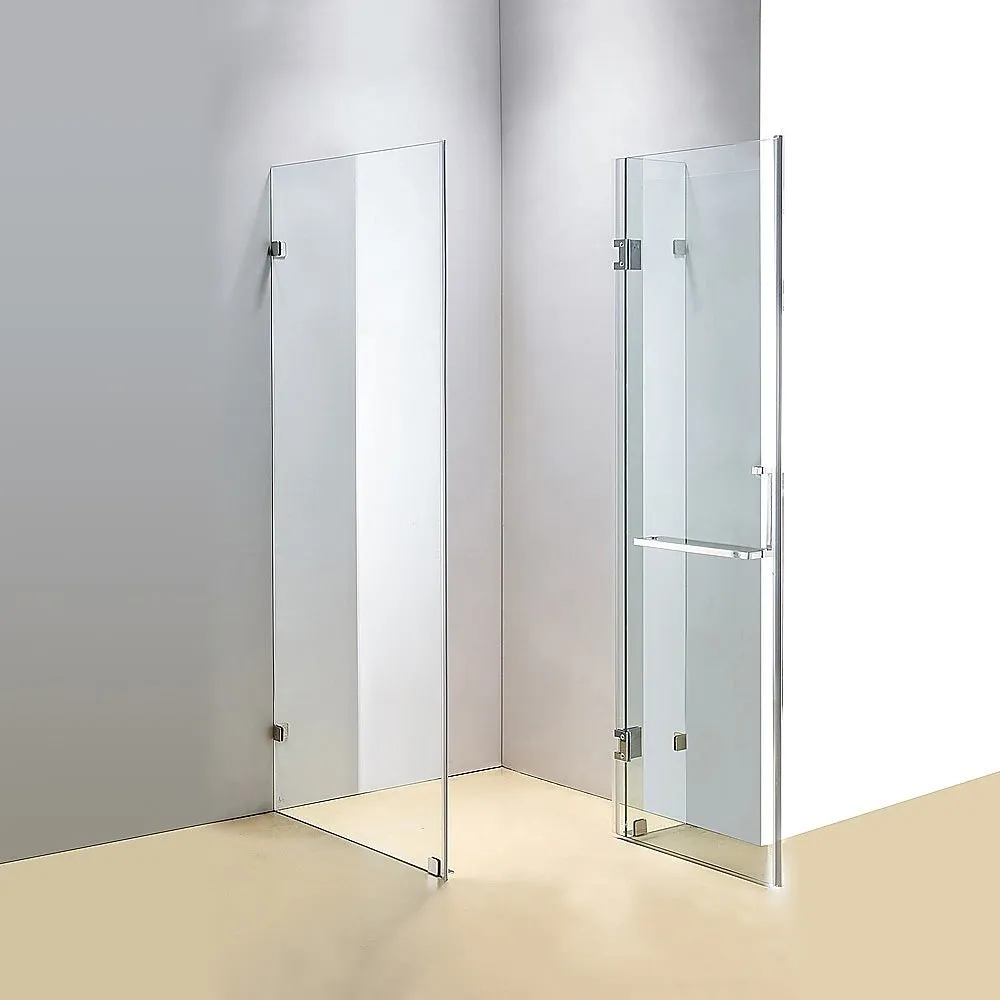 1200 x 1000mm Frameless 10mm Glass Shower Screen | Della Francesca Design
