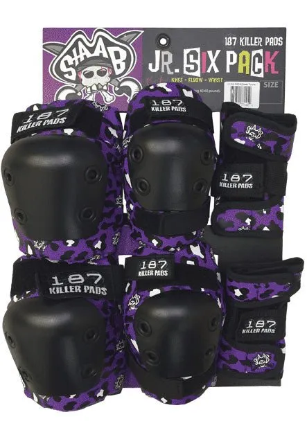 187 - Junior Six Pack Pad Set Staab Purple