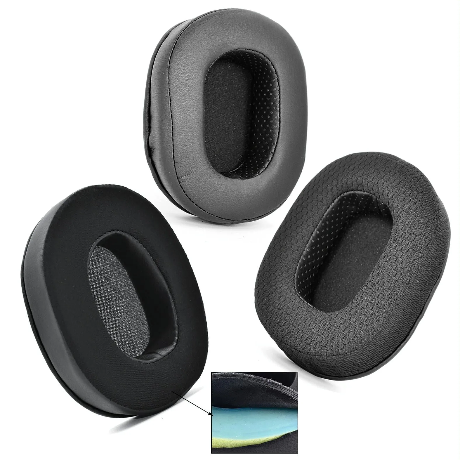 2-pack Ear Pads for Razer Blackshark V2 / V2 Pro - Ice Sense Sponge Cover