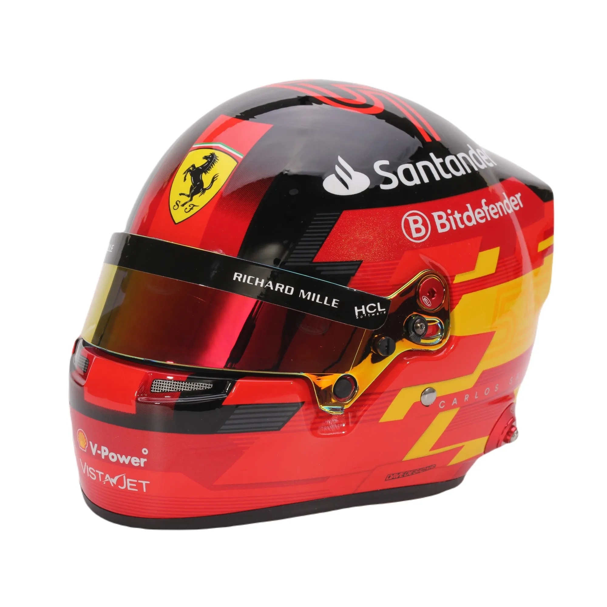 Bell 1:2 Scale Mini Helmet Carlos Sainz 2024 Ferrari