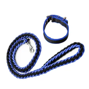 Braided Dog Leash With Explosion Proof Belt Size L
