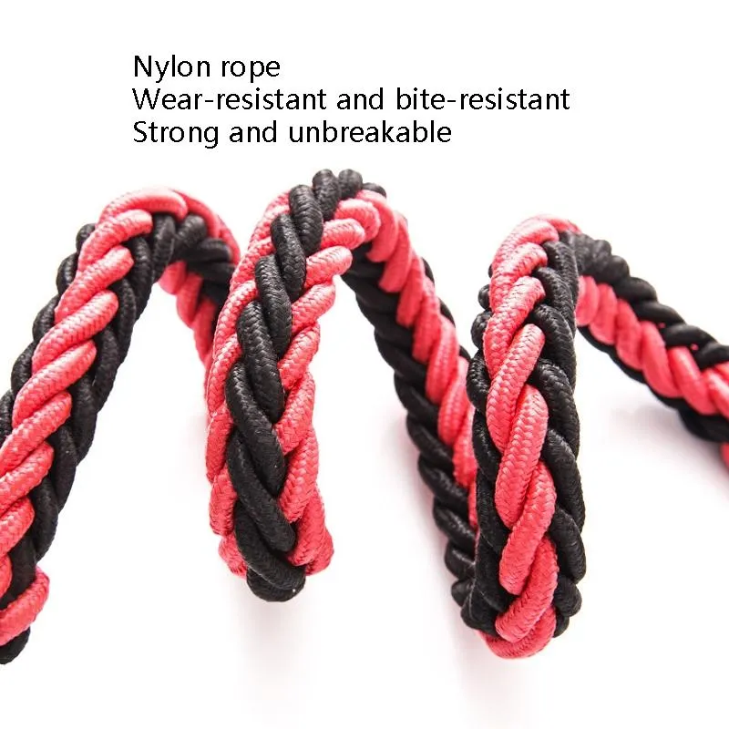 Braided Dog Leash With Explosion Proof Belt Size L