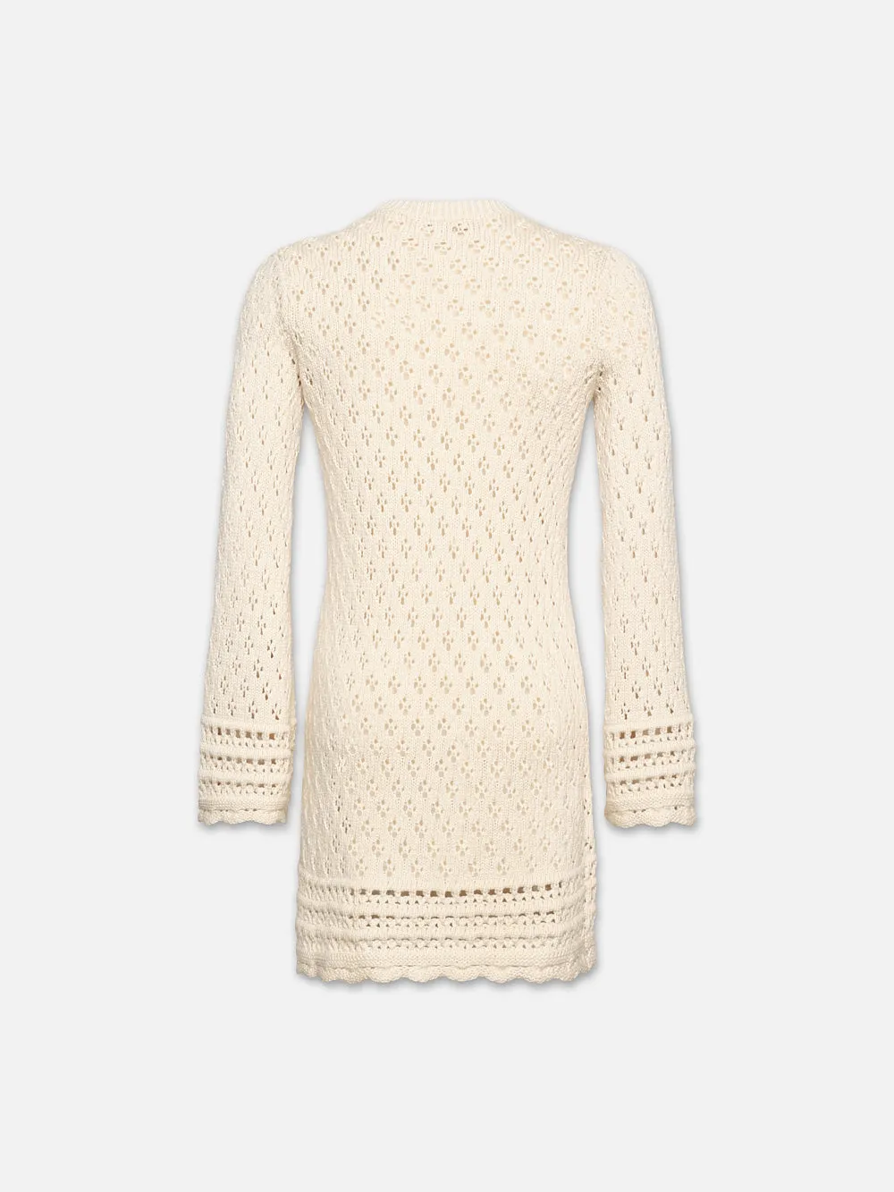 Crochet Shift Dress -- Ecru