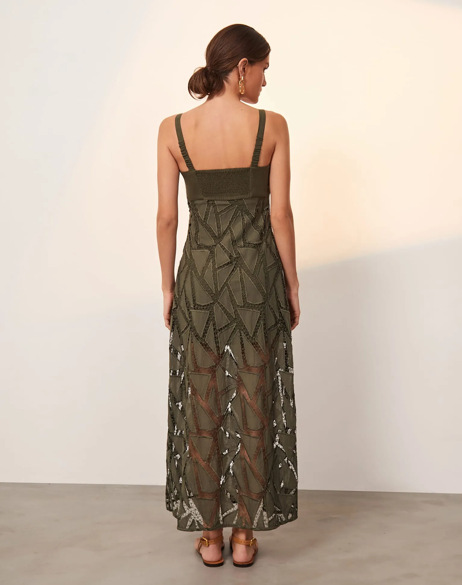 Eleni Long Dress (exchange only) - Evergreen