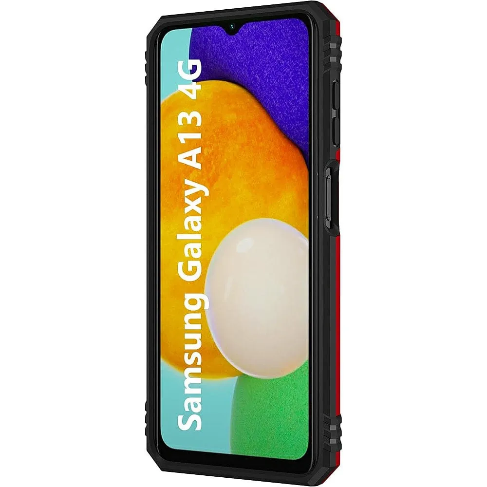 Red Military Kickstand Series Case - Samsung Galaxy A13 LTE