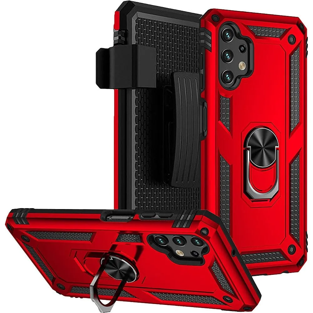 Red Military Kickstand Series Case - Samsung Galaxy A13 LTE