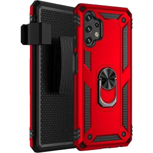 Red Military Kickstand Series Case - Samsung Galaxy A13 LTE