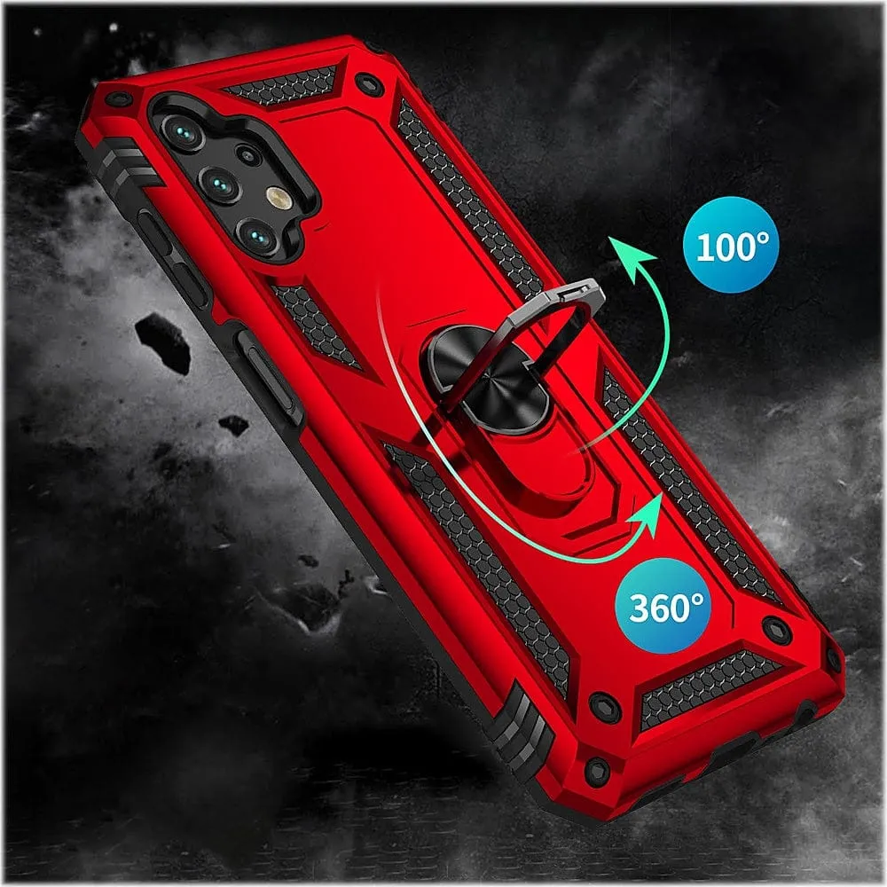 Red Military Kickstand Series Case - Samsung Galaxy A13 LTE