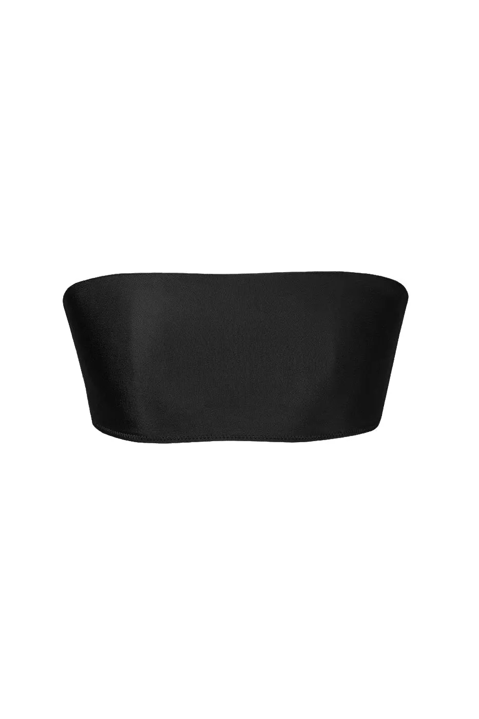Second Skin | Satiny ~ Classic Bandeau -Onyx Black